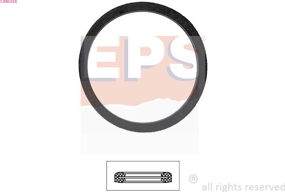 EPS 1.890.556 - Gasket, thermostat www.parts5.com