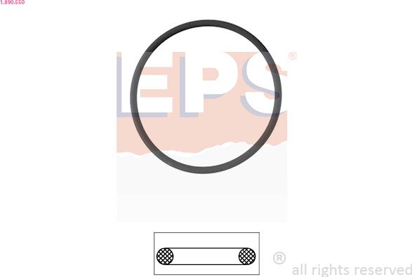 EPS 1.890.550 - Gasket, thermostat www.parts5.com