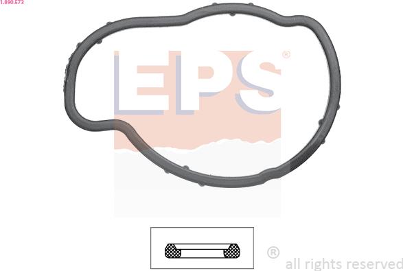 EPS 1.890.573 - Gasket, thermostat www.parts5.com