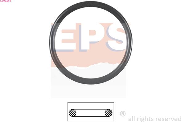 EPS 1.890.653 - Прокладка, термостат www.parts5.com