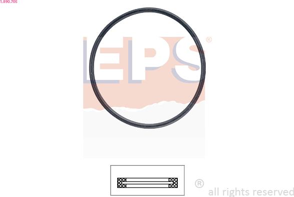EPS 1.890.705 - Gasket, thermostat www.parts5.com