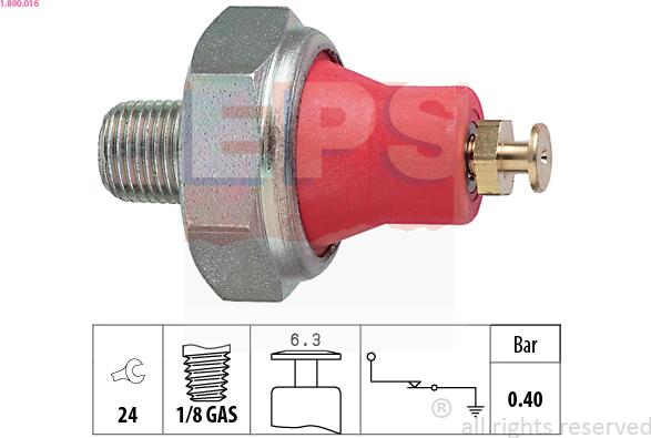 EPS 1.800.016 - Sender Unit, oil pressure www.parts5.com