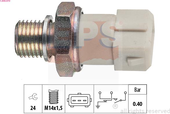 EPS 1.800.070 - Sender Unit, oil pressure www.parts5.com