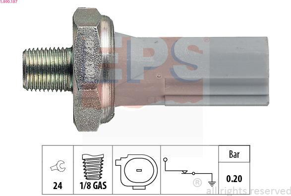 EPS 1.800.187 - Sender Unit, oil pressure www.parts5.com