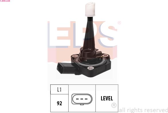EPS 1.800.228 - Sensor, engine oil level www.parts5.com