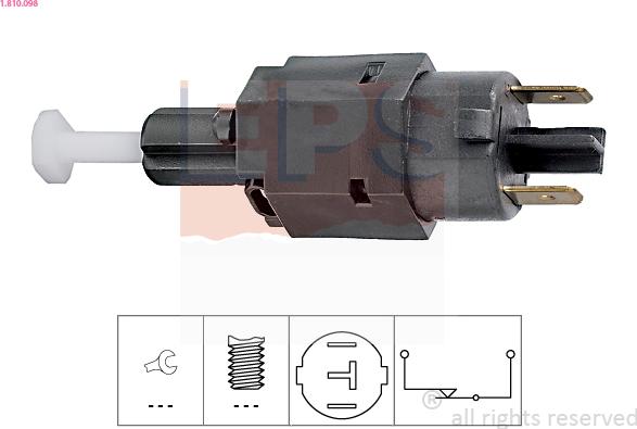 EPS 1.810.098 - Brake Light Switch www.parts5.com