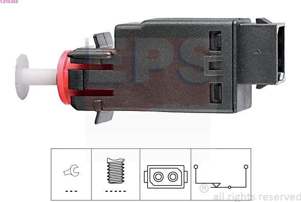 EPS 1.810.058 - Brake Light Switch www.parts5.com