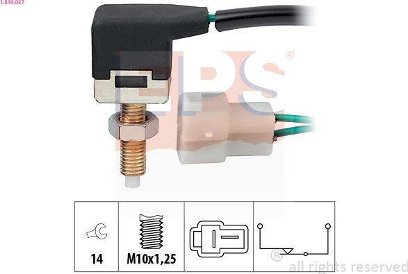 EPS 1.810.057 - Brake Light Switch www.parts5.com