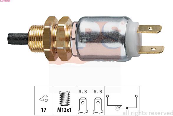 EPS 1.810.014 - Brake Light Switch www.parts5.com