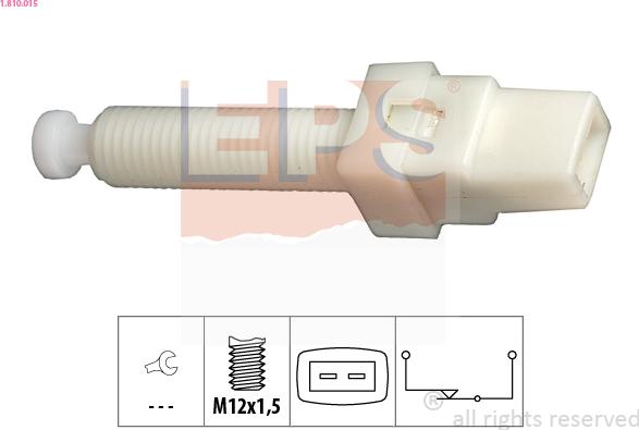 EPS 1.810.015 - Brake Light Switch www.parts5.com