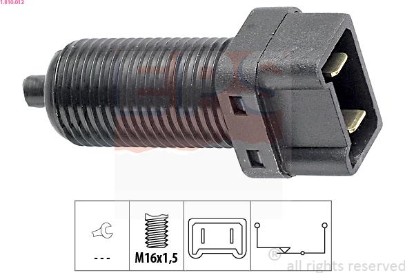 EPS 1.810.012 - Brake Light Switch www.parts5.com