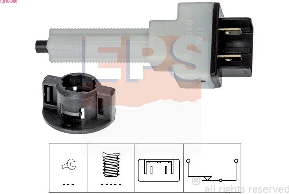 EPS 1.810.080 - Brake Light Switch www.parts5.com