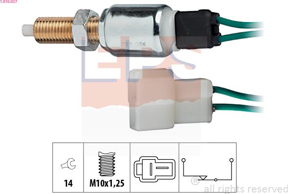 EPS 1.810.027 - Brake Light Switch www.parts5.com