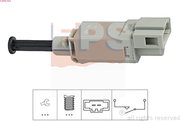 EPS 1.810.152 - Switch, clutch control (cruise control) www.parts5.com