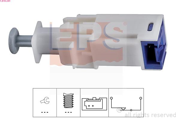 EPS 1.810.241 - Switch, clutch control (cruise control) www.parts5.com