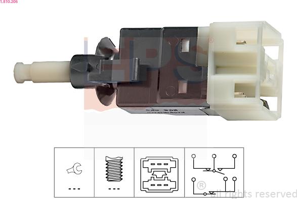 EPS 1.810.206 - Brake Light Switch www.parts5.com