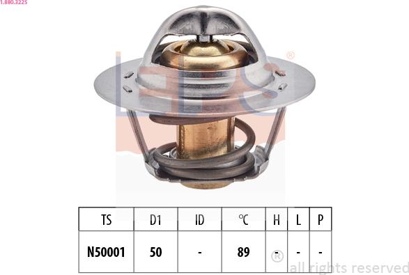 EPS 1.880.322S - Thermostat, coolant www.parts5.com