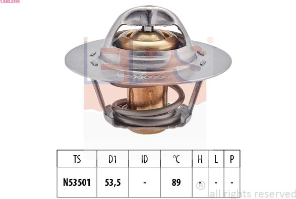 EPS 1.880.239S - Thermostat, coolant www.parts5.com