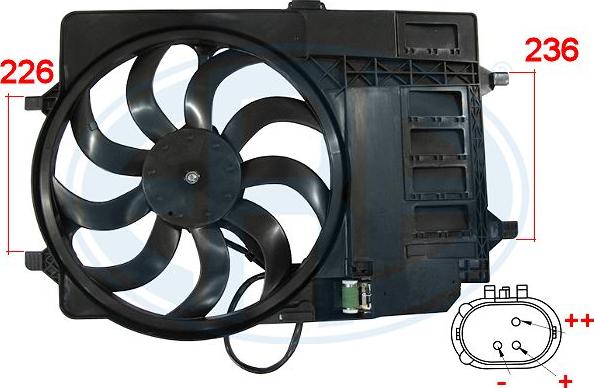ERA 352016 - Fan, radiator www.parts5.com