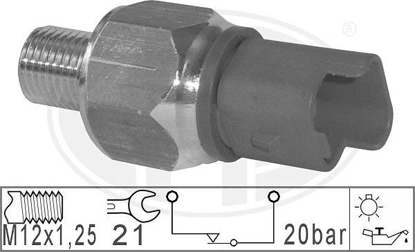ERA 330801 - Sensor, presión de aceite www.parts5.com