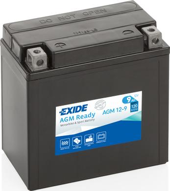 Exide AGM12-9 - Starter Battery www.parts5.com