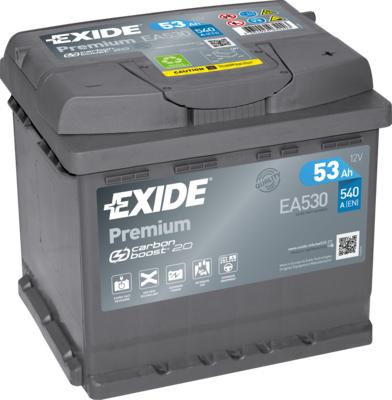 Exide EA530 - Стартерная аккумуляторная батарея, АКБ www.parts5.com