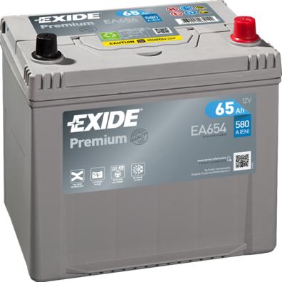 Exide EA654 - Akumulator www.parts5.com