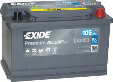 Exide EA1050 - Starter Battery www.parts5.com