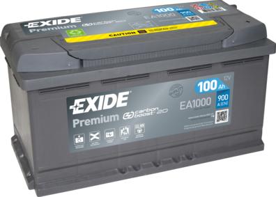 Exide EA1000 - Стартерная аккумуляторная батарея, АКБ www.parts5.com