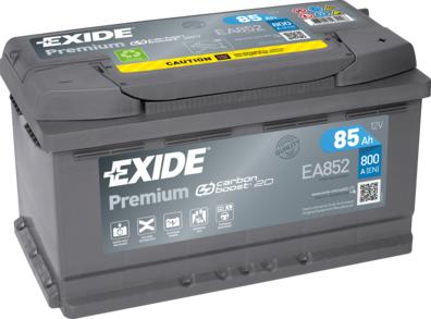 Exide EA852 - Стартерная аккумуляторная батарея, АКБ www.parts5.com