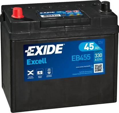 Exide EB455 - Starter Battery www.parts5.com
