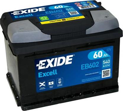 Exide EB602 - Starter Battery www.parts5.com
