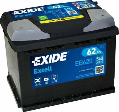 Exide EB620 - Starter Battery www.parts5.com