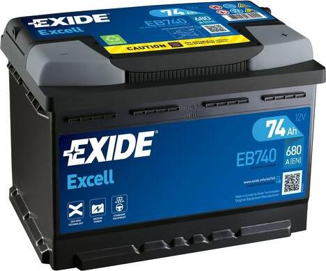 Exide EB740 - Startovací baterie www.parts5.com