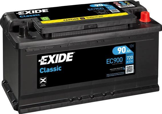 Exide EC900 - Стартерная аккумуляторная батарея, АКБ www.parts5.com