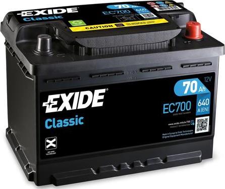 Exide EC700 - Starter Battery www.parts5.com