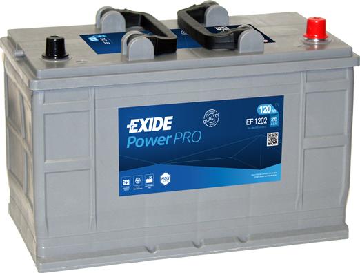 Exide EF1202 - Starterbatterie www.parts5.com