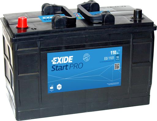 Exide EG1101 - Стартерная аккумуляторная батарея, АКБ www.parts5.com