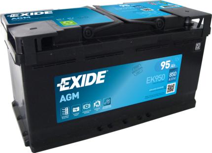 Exide EK950 - Starterbatterie www.parts5.com