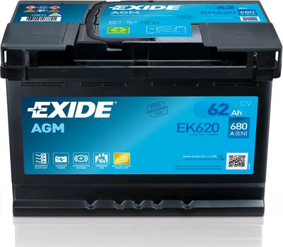 Exide EK620 - Starter Battery www.parts5.com