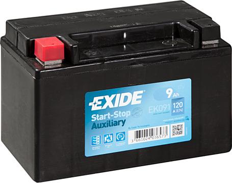Exide EK091 - Starter Battery www.parts5.com