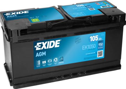 Exide EK1050 - Starter Battery www.parts5.com