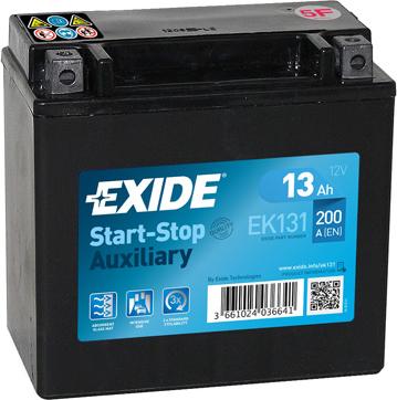 Exide EK131 - Стартерная аккумуляторная батарея, АКБ www.parts5.com
