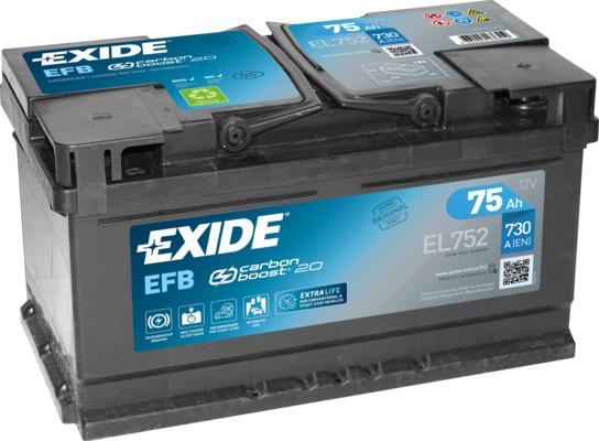 Exide EL752 - Starter Battery www.parts5.com