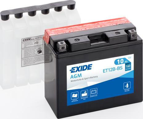 Exide ET12B-BS - Starter Battery www.parts5.com