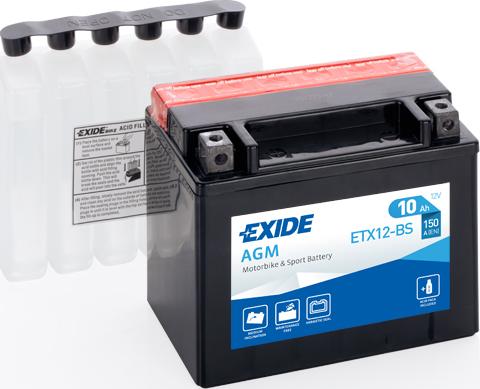 Exide ETX12-BS - Starter Battery www.parts5.com