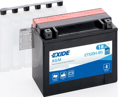 Exide ETX20H-BS - Starter Battery www.parts5.com