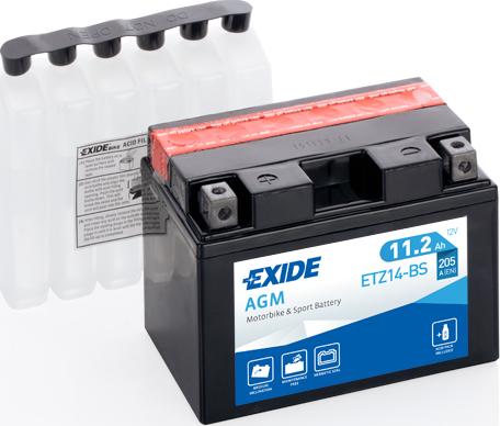 Exide ETZ14-BS - Starter Battery www.parts5.com