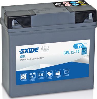 Exide GEL12-19 - Starter Battery www.parts5.com