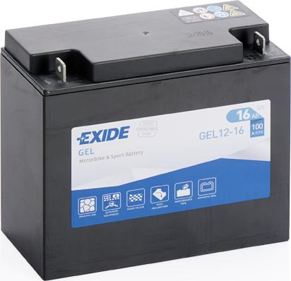 Exide GEL12-16  - Starter Battery www.parts5.com